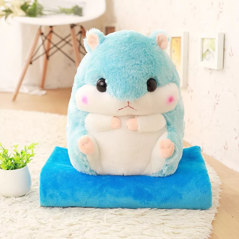 Biscuit the Cute Hamster 🐹 plush doll and blanket