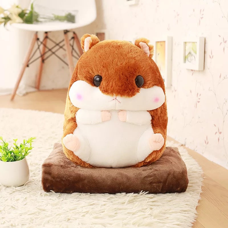 Biscuit the Cute Hamster 🐹 plush doll and blanket