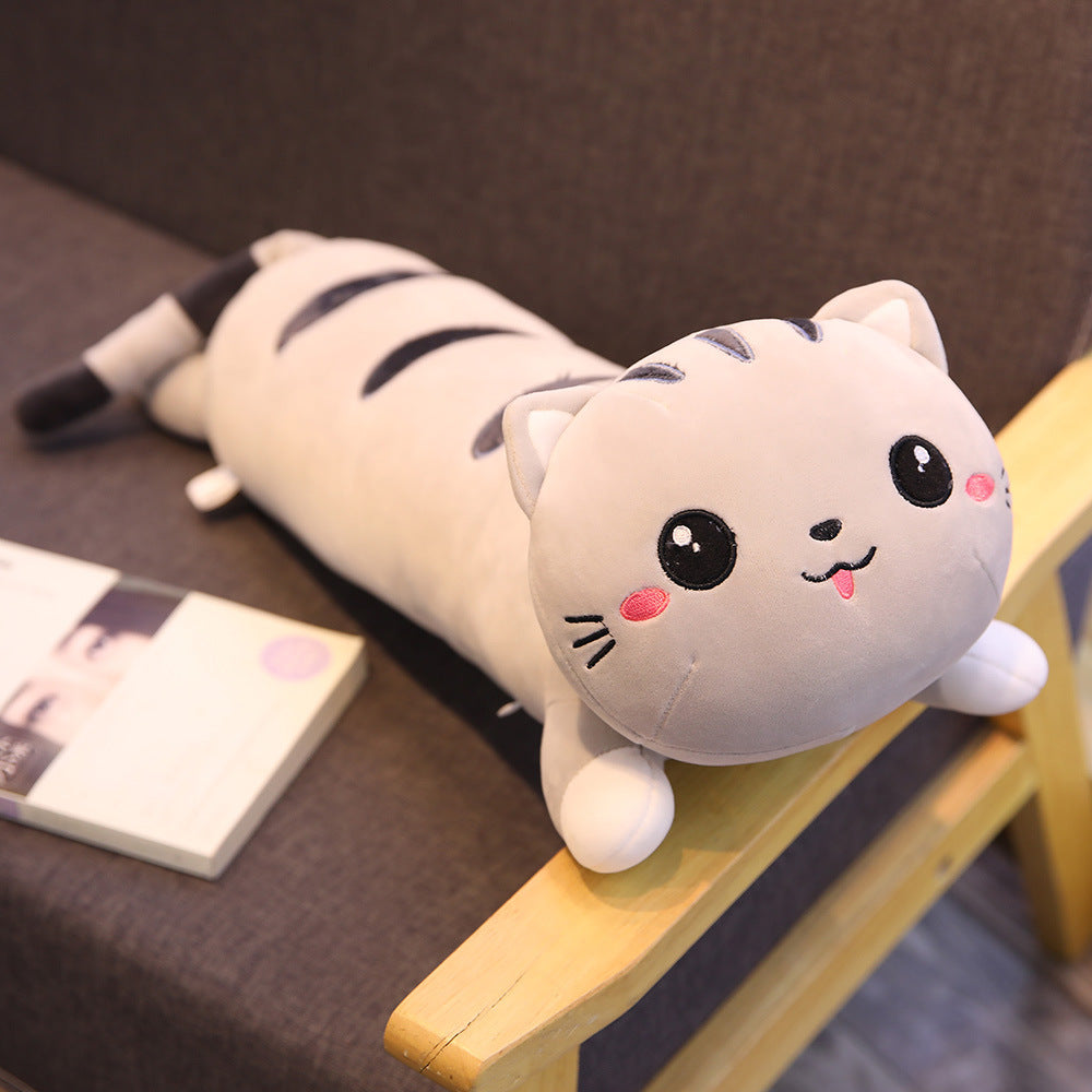 Cat plush doll pillow