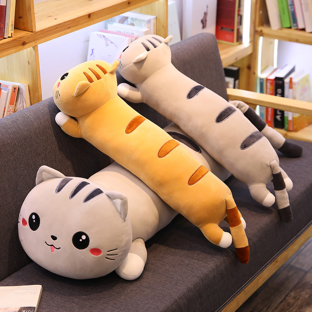 Cat plush doll pillow